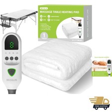 Professional 30" x 71" Massage Table Warmer Pad with Timer  9 Heat Settings