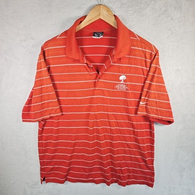Nike Golf Poloshirt Herren Polohemd Gr. M Orange Dri-fit Shirt Polokragen Polyes