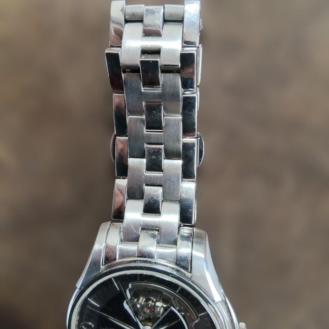 Hamilton Automatic Watch Black Skeleton Back Unis… - image 8