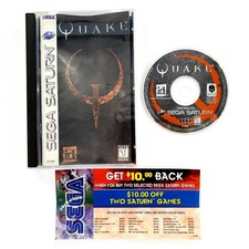 Quake (Sega Saturn, 1997) Complete No Foam Insert Mint Disc Tested & Works
