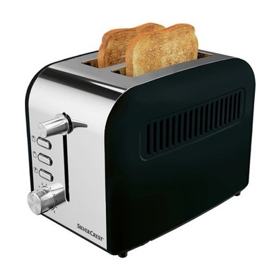 SilverCrest Toaster STEB 920 Doppelschlitztoaster Brötchen Aufsatz - SCHWARZ