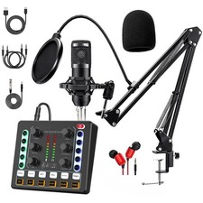 Podcast Equipment Bundle, BM-800 Podcast Microphone Bundle-Voice Changer with...