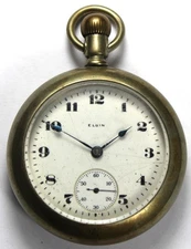 1921 Elgin Grade 290 16s 7j Pocket Watch w/ OF Case - Runs