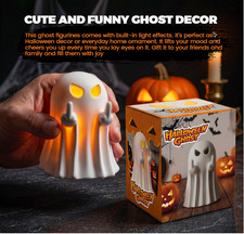 Resin Ghost Figurine for Halloween Decorations Indoor, Ghost Decor