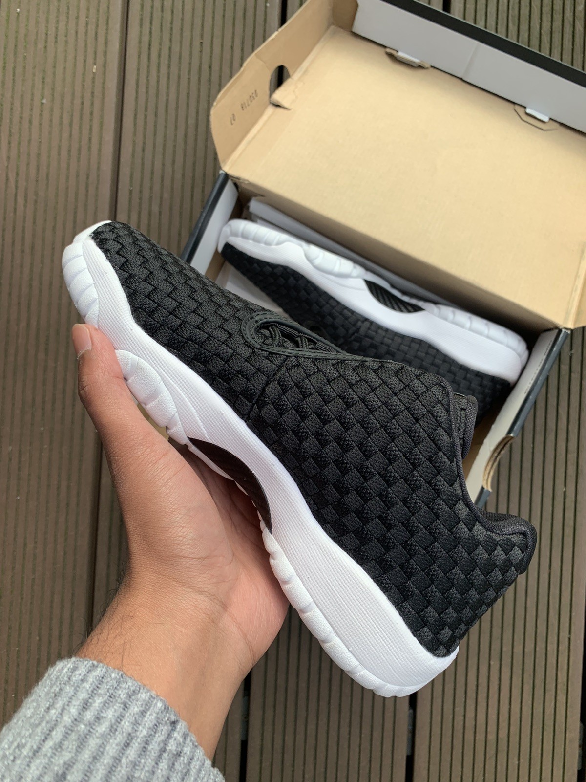 UK5 - Nike Air Jordan Future Low BG Black Trainers *Rare* image 2