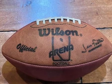 Official Arena Football League IRONMAN 1987-92 Wilson Game Football Jim Foster