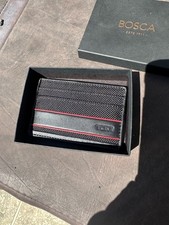 TUMI Alpha Slim Card Case Black/ Red Brand New