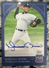 2019 Topps 150 Years of Baseball #118A Mariano Rivera AUTO 89/99 YANKEES