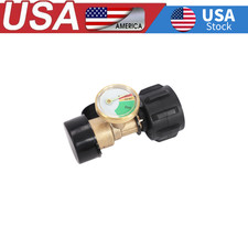 Propane Tank Pressure Gauge with Brass Fitting for Gas Level Indicator