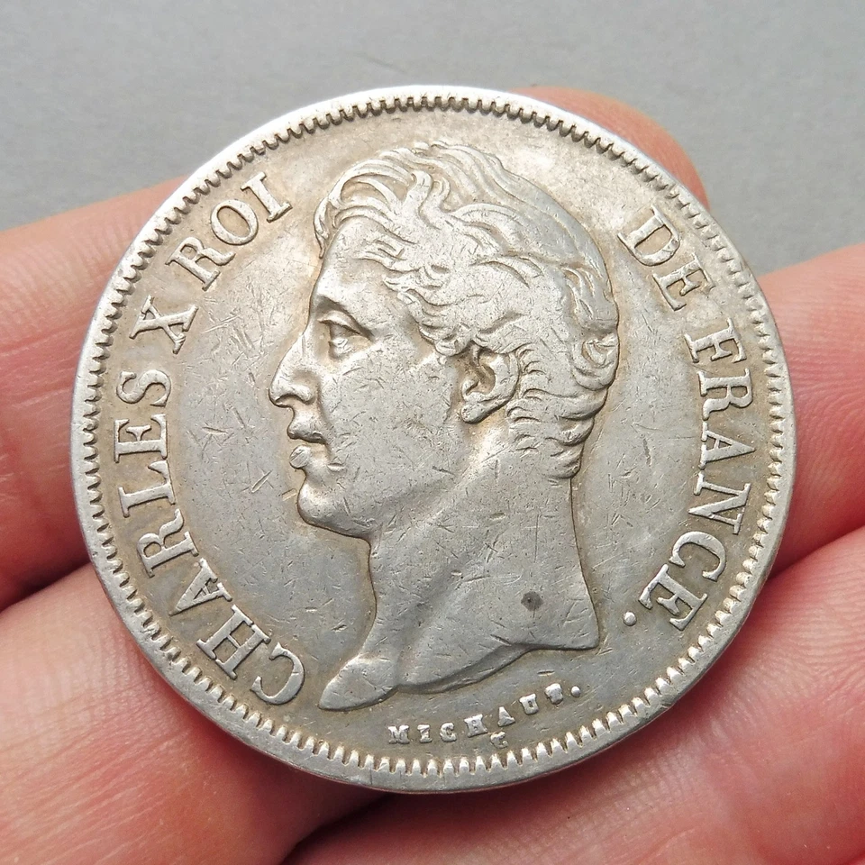 Charles X - 5 Francs - 2e Type - 1829 I Limoges - Photo 2/2