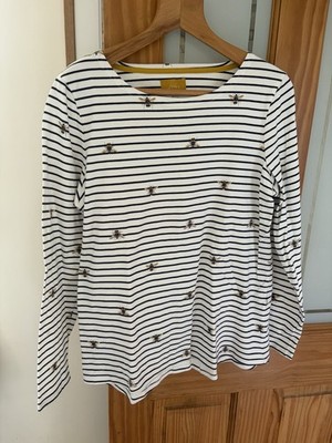 Joules Premium Grade Ladies  Striped Top With Bees, UK16