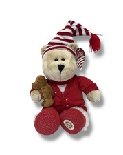 Starbucks Coffee Bearista Bear Plush Teddy 2007 Red Pajamas 68th Edition NWT PJs