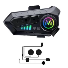 New Bluetooth 5.3 Motorcycle Helmet Headset Wireless Motorbike Headphone