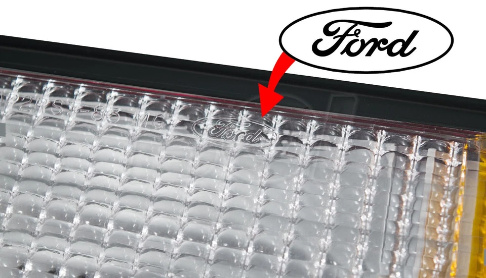 1983-1984 Ford Mustang OEM Stock Tail Light Taillights Lenses Pair LH & RH - Image 2 of 2