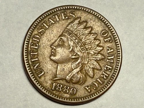 1880 INDIAN HEAD U.S. Cent. XF-AU. #q1