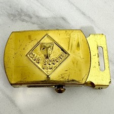 Cub Scouts BSA Solid Brass Web Belt Buckle