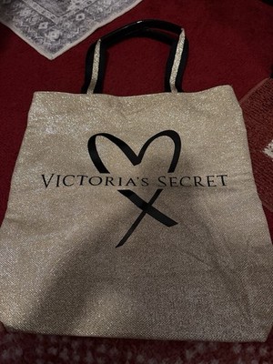 Victoria's Secret Gold Glitter Bag
