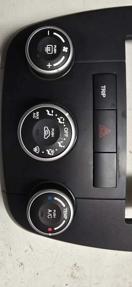 KIA SPECTRA 07-09 2007 2008 2009 embellecedor de tablero control de clima radio bisel negro Foto 2 de 4