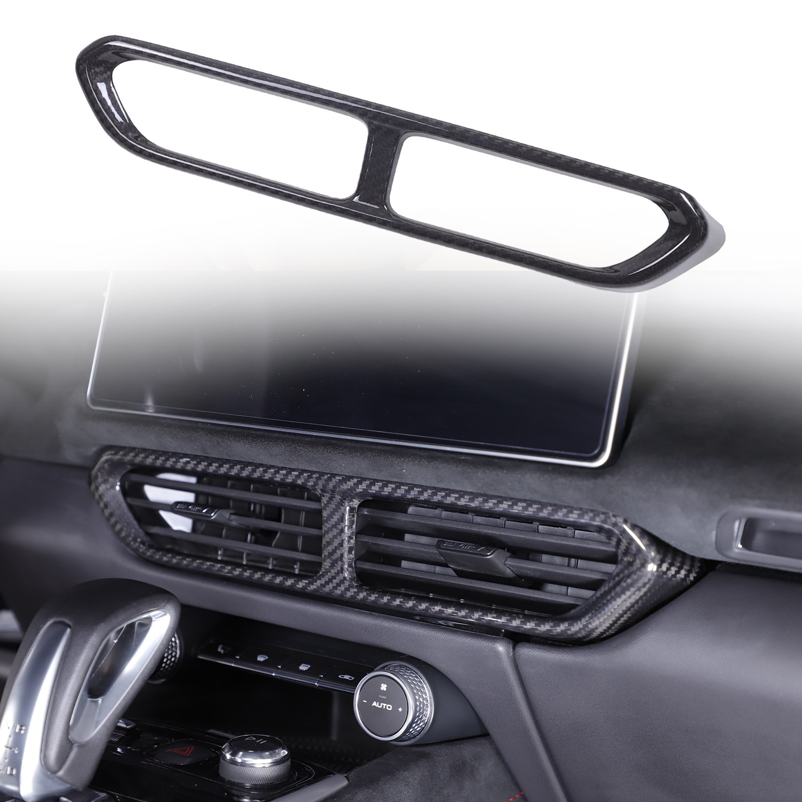 Real Carbon Fiber Center Console Air Vent Panel Trim For Lotus EMIRA 2021-25 US