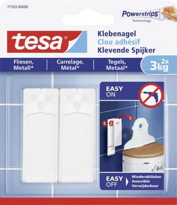 tesa Klebenagel Traglast 3 kg, 2 Stück  Klebenagel