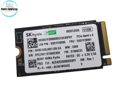 5SS1F28991 - UM AM630 512GB 2242 Pcie 4X4,STD 5SS1G97513