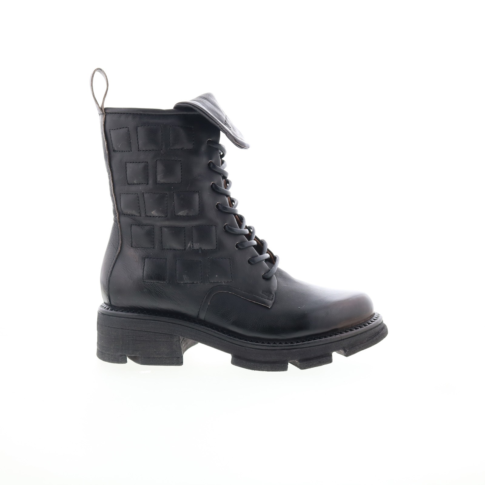 A.S. 98 Lockwood Womens Black Leather Zipper Casual Dress Boots 36
