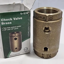 1-1/4 In. Two-Hole Control Center Check Valve