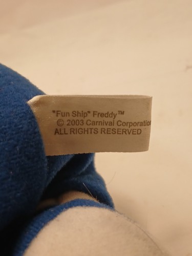 Vintage Carnival Cruise Lines Fun Ship Freddy Plush 12" - Picture 3 of 3