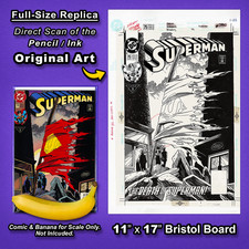 SUPERMAN #75 DEATH OF SUPERMAN Iconic Cover Art 🔥 11x17 Replica Original Art 🔥