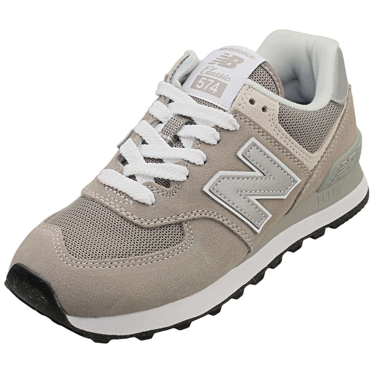 New Balance Scarpe da Donna 574 Grigio Argento Casual - 37.5 EU