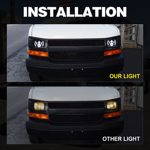 5x7'' 7x6" LED Headlight DRL For Toyota 4Runner 1984-1991 / For Tacoma 1995-1997 - Picture 8 of 13