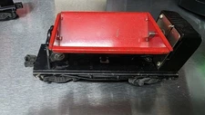 Lionel O Prewar 3659 Remote Control  Red & Black Operating Dump Car