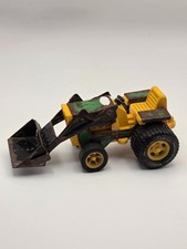 Vintage Tonka Tractor With Front Loader Metal Green and Yellow 811002 1970's
