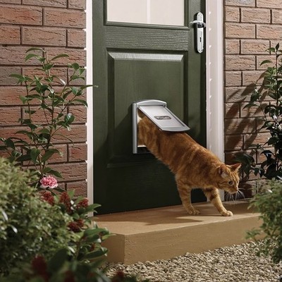 Petsafe Staywell weiße Haustiertürklappe - Katze & kleiner Hund (Original / klein) 2 Wege