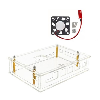 Acrylic Housing Case With Cooling Fan For Banana Pi For BPI F3 Board Cooling Box