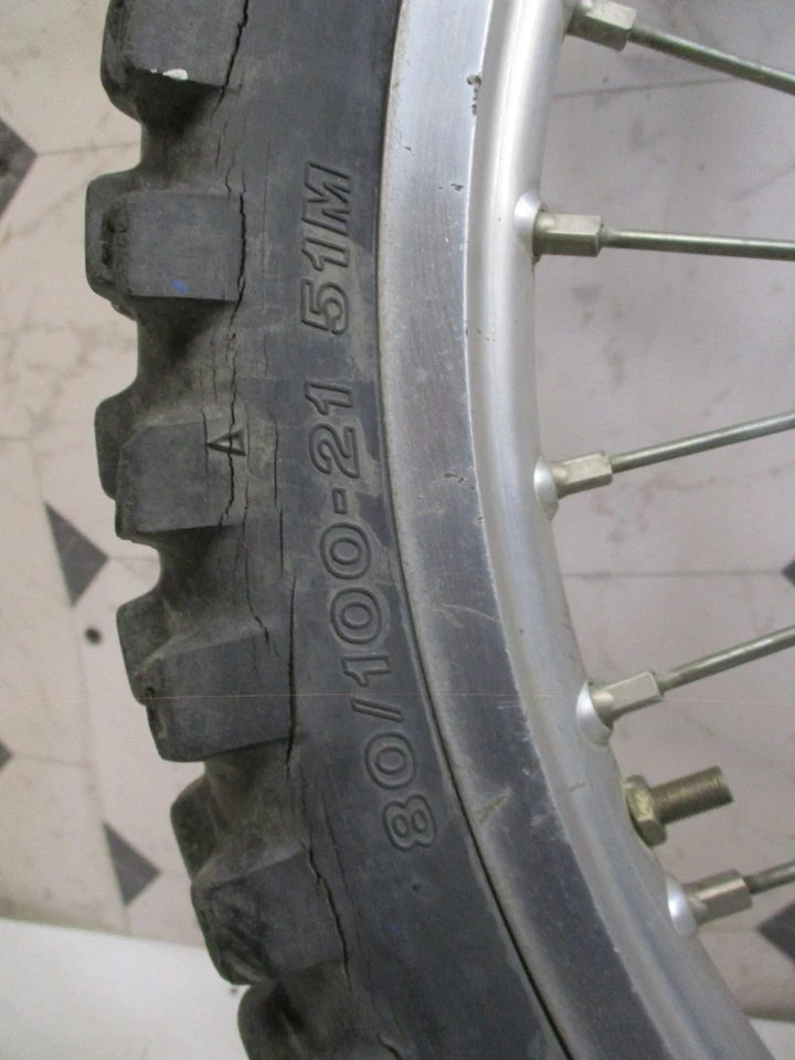 Yamaha yz250 yz 250 1994 94 Front wheel rim hub 80/100-21 tire - Image 3 of 4