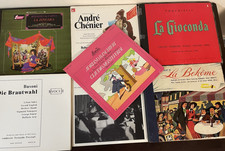 Set of 6 most commonly collected operas in Italian repertoire 15 LPs+3 FREE LPs