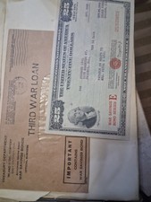 1956 United States $25 US SAVINGS BOND Series E Vintage, Not A Copy .