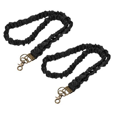 für Scrunchie Lehrer Lanyards, 2er Pack ID-Halter, Schwarz