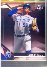 2021 Bowman Platinum Erick Pena #TOP-58 Royals Top Prospects