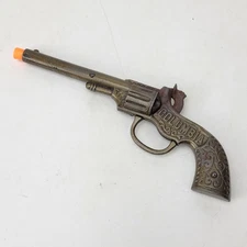 3 Star Rarity Stevens Columbia 8.75" Cast Iron Cap Gun 1890 Broke Trigger Hamer