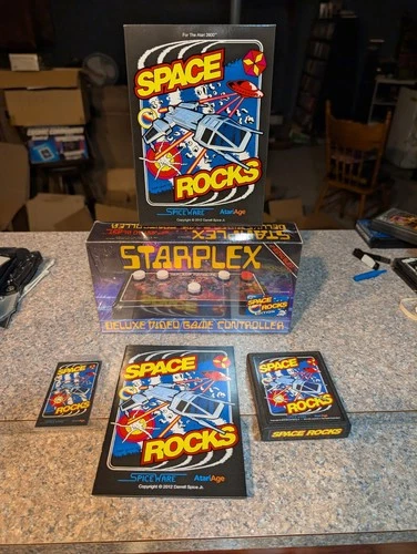 Atari 2600 Discontinued Space Rocks With Starplex controller Ultra Rare 1 Of 6