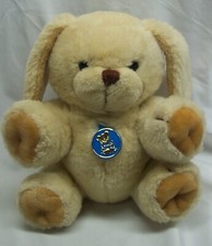 VINTAGE Dakin Cute TAN PUPPY DOG 9" Plush Stuffed Animal Toy 1985