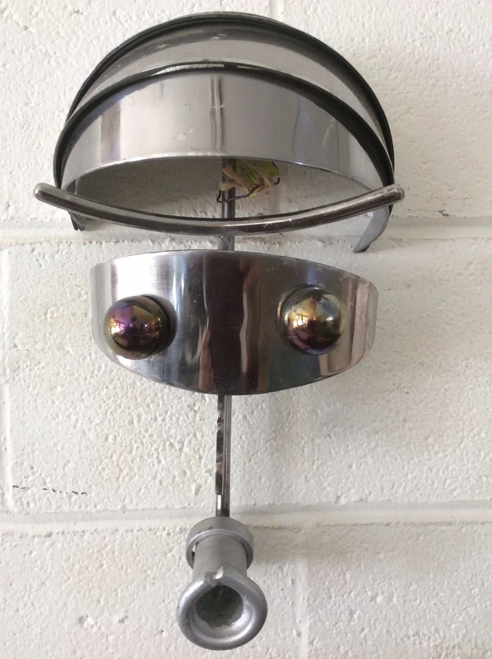 C. 60s Industrial Vintage Modern Primitive Art Iron and Steel Atomic Robot Hangi - Image 2 of 4