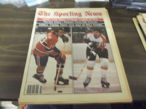 APRIL 5,1980 THE SPORTING NEWS COMPLETE ISSUE-GUY LAFLEUR/BOBBY CLARKE NHL STARS - 第 1/1 張圖片