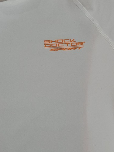 Shock Doctor Sport Moisture Wicking Compression Shirt White Men’s - Small 34-36 - Picture 3 of 9