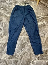Vtg 90s Nike Nylon Teal Blue Sweat Pants Size Youth XL