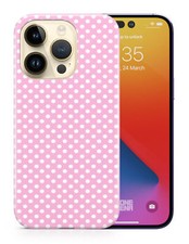 CASE COVER FOR APPLE IPHONE CUTE POLKA DOTS PINK PATTERN 2