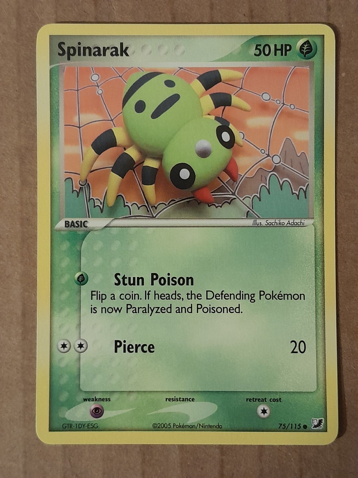 Pokemon Spinarak 75/115 ex Unseen Forces NM-MT See Pictures