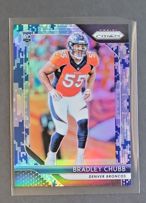 Bradley Chubb 2018 Panini Camo Prizm RC #5/25 Rookie #204 Broncos